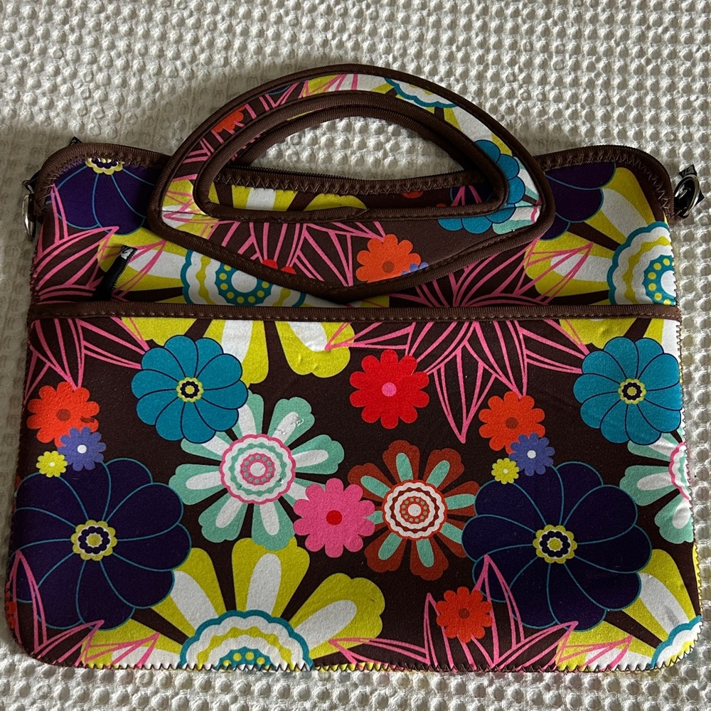 IEdesigned Floral Multicolor Laptop Bag